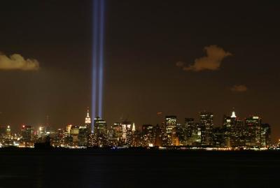 The lights from near the SI Ferry