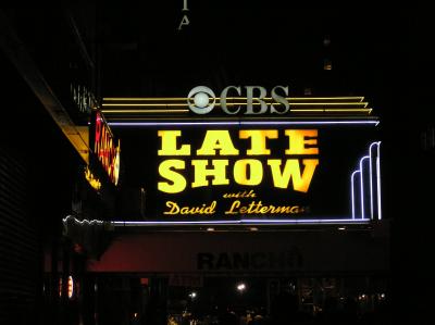 went to Letterman Show Night Owl taping 4 a.m. May 14th