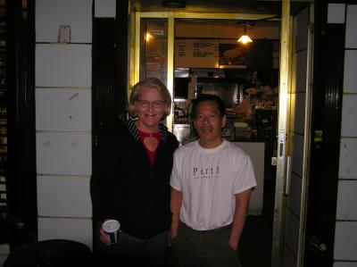 Jan with Rupert Jee morning of Letterman Show