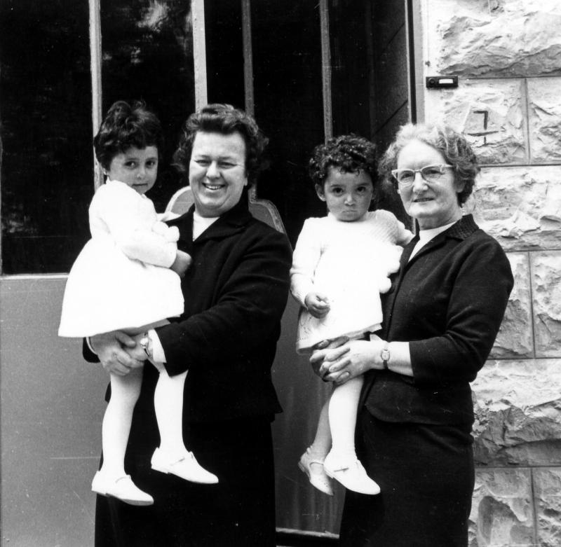 Mary Kit and 2 girls on Their Baptism Day