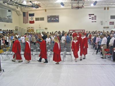 Baccalaureate Processional at Sioux Central - May 12. 2004