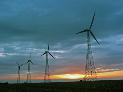 Windmills at Sunset