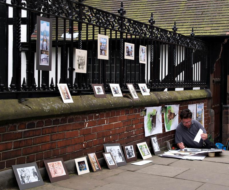 John Donnelly, Street Artist Chester.
