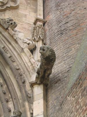 Albi: detail on cathedral