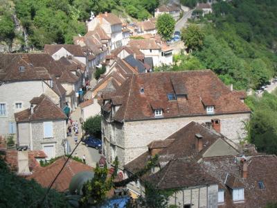 Rocamadour: looking down on the town