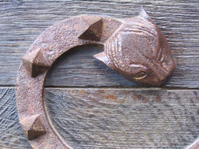 Rocamadour: detail of door hardware