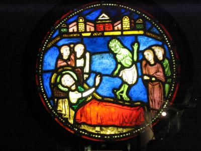Rocamadour: 13th-century stained glass