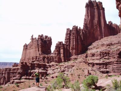 ancient art fisher towers -the squiggly one on left