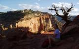 capital reef np in the evening