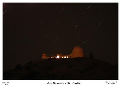 Lick Observatories on Mt Hamilton