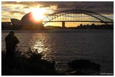 Sunset at Mrs Macquarie's Chair