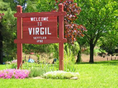 Virgil sign in town AKA the 4 corners