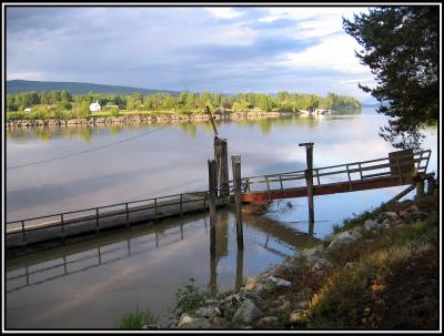 Dock at Fort Langley on Fraser River