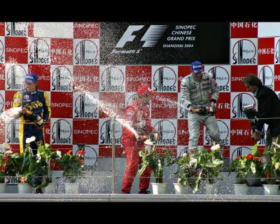  The winners of the Chinese Grand Prix