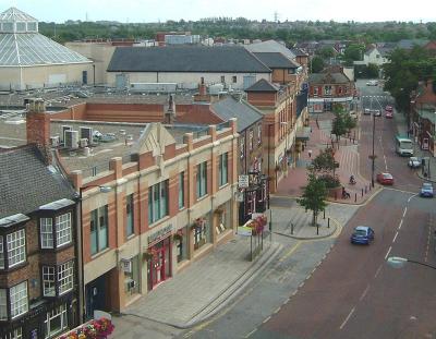 Tubwell Row from the Town Clock