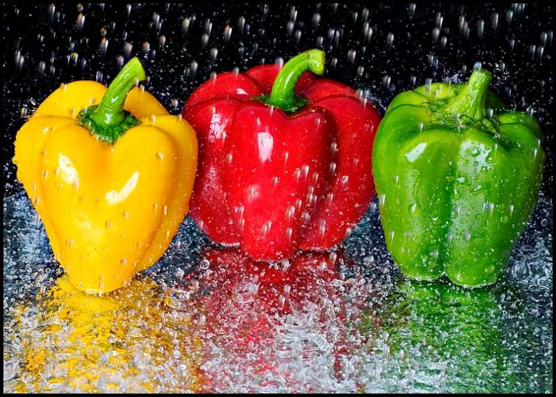 <b>Cleaning the Capsicums</b><br><i>by Vikas</i>
