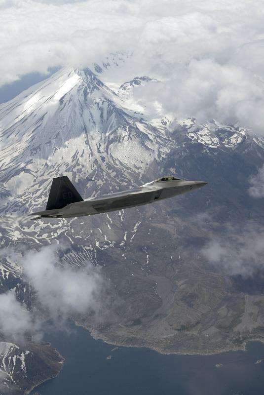 Raptor over Mt. St. Helen