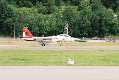 F-15 Chase plane that acompanied the Raptor