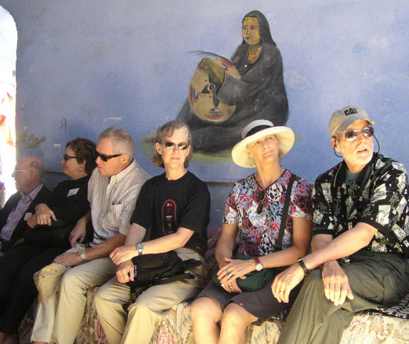 Our group in Nubian home