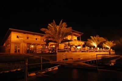 wakeboard saloon at night