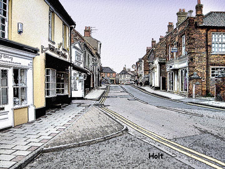 Holt Town, Norfolk ,UK