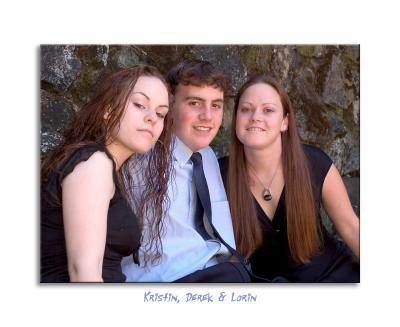 Portraits of Kristen, Derek and Loren
