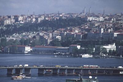 Istanbul second bridge over Golden Horn