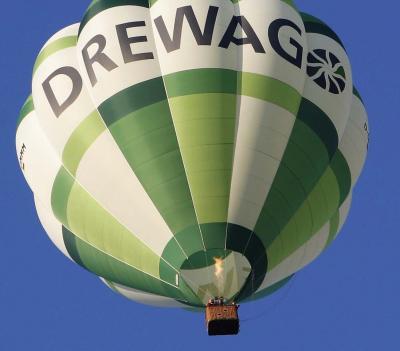 a balloon ride over Dresden
