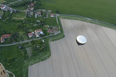 balloon over field