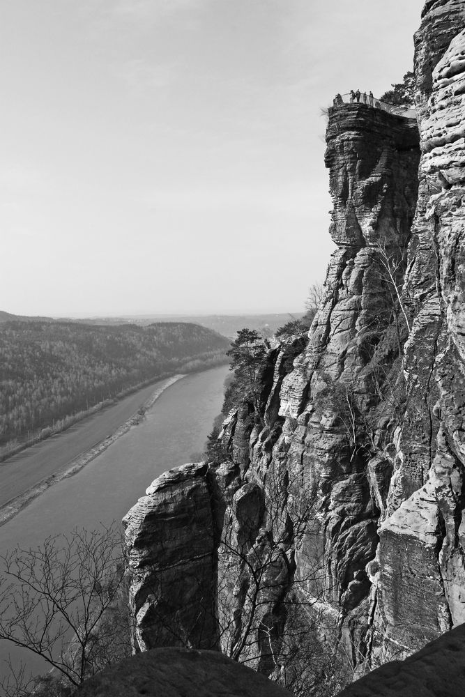 Elbe view from Bastei