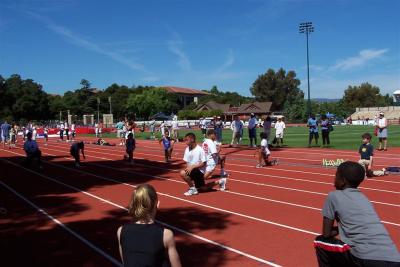 Garrett leading stretches