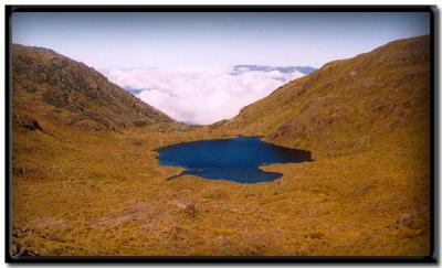 Lagunas desde la cumbre del Chirrip