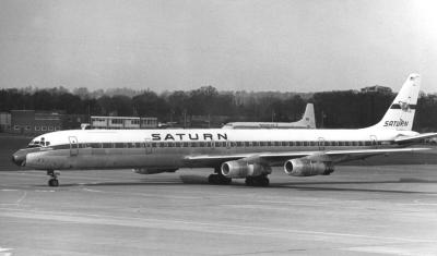 N8956U DC-8 Saturn Airways at Gatwick