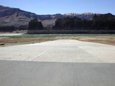 <small>Looking down the Hite launch ramp</small>