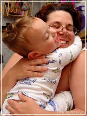 Big hugs for mommy