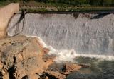 Below the dam