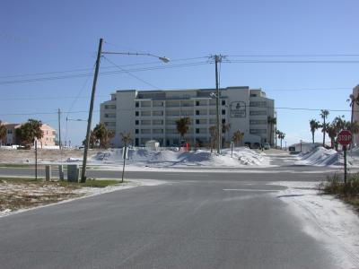 Sand blown in from Hurricane Ivan