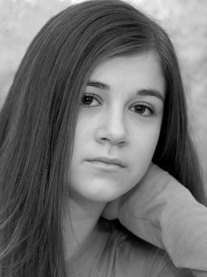 Megan in B&W