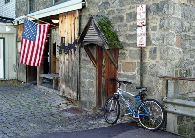 Bike and Flag