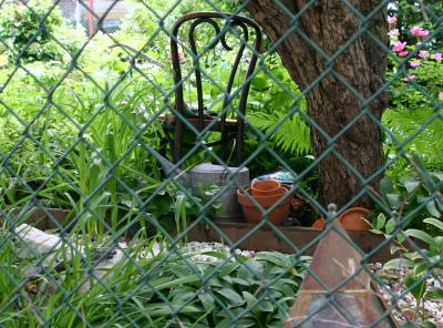 Gardner's Chair, Bucket & Pots by an Apple Tree LPCG