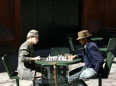  Chess Players at NYU Library Lane