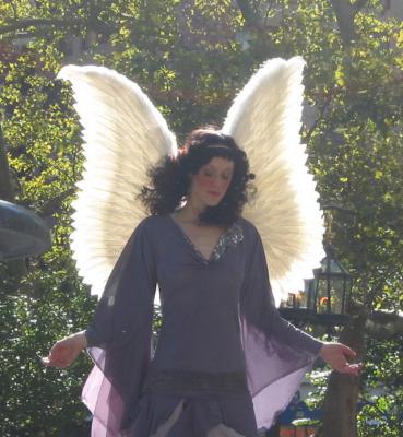 Angel at NY City Hall Fountain near Ground  Zero