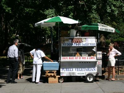 Popular Indian Food Stand at WSS & Sullivan Street