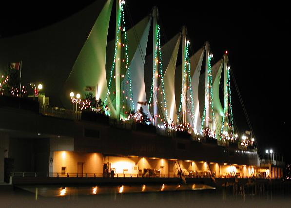 Christmas at cruise ship terminal (Canada Place)