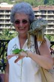 DSC01706 - Vicki with Iguana and lizard