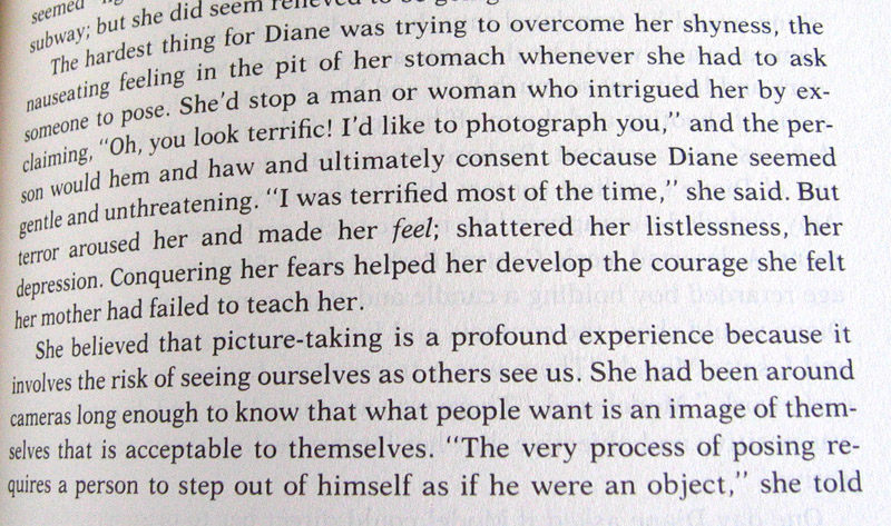 Words from Patricia Bosworths Biography of Diane Arbus