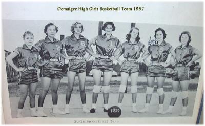 Ocmulgee High Girls Basketball Team 1957