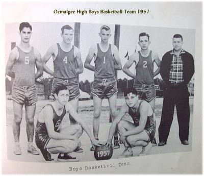 Ocmulgee High Boys Basketball Team 1957