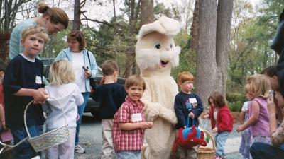 Ben with the Easter Bunny