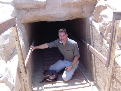 A pyramid entrance at Saqqara